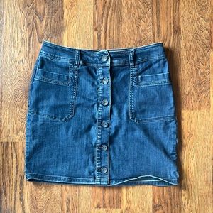 Prana denim skirt